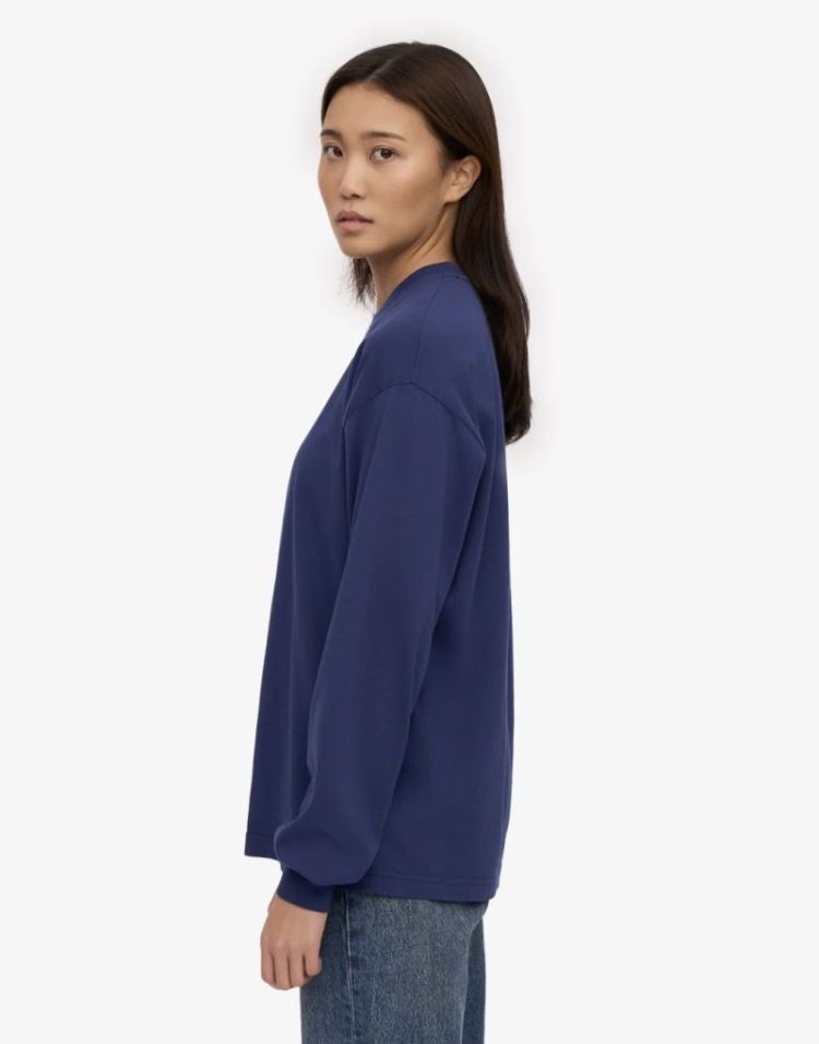 Oversized LS t-shirt Navy Blue