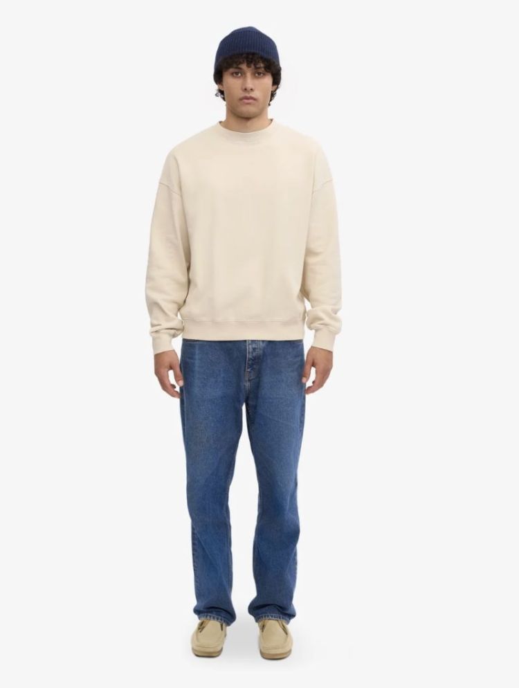 Oversized Crew Ivory White