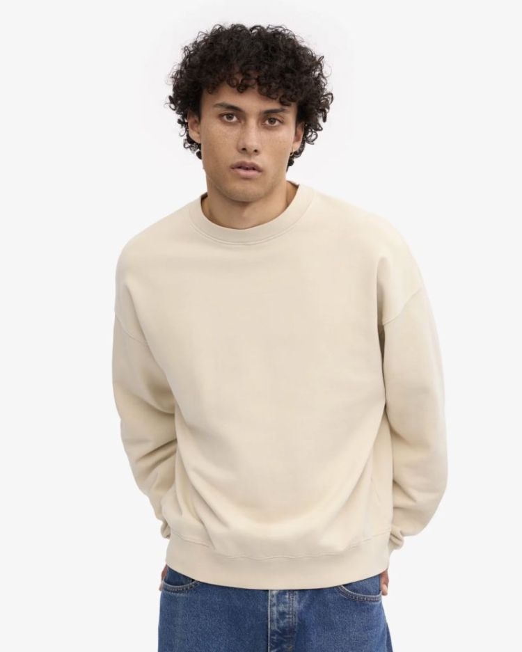 Oversized Crew Ivory White