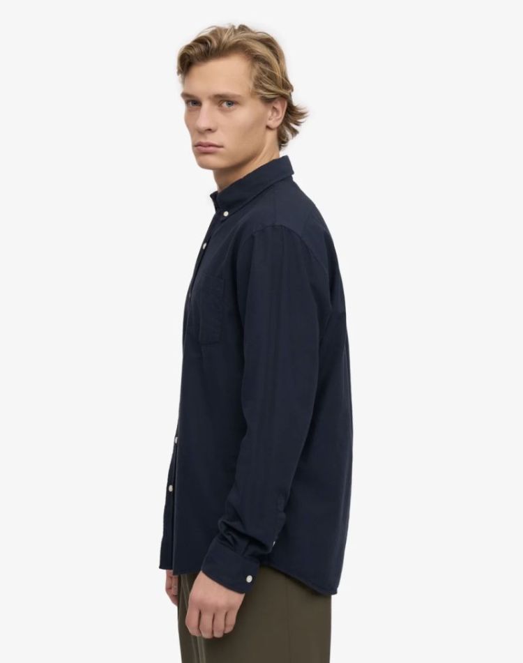 Button Down Shirt Navy Blue