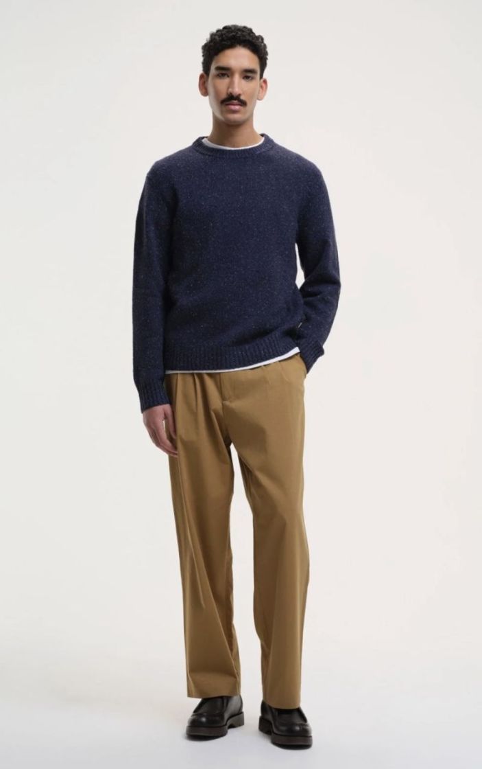 Starrynight speckled crew knit Navy