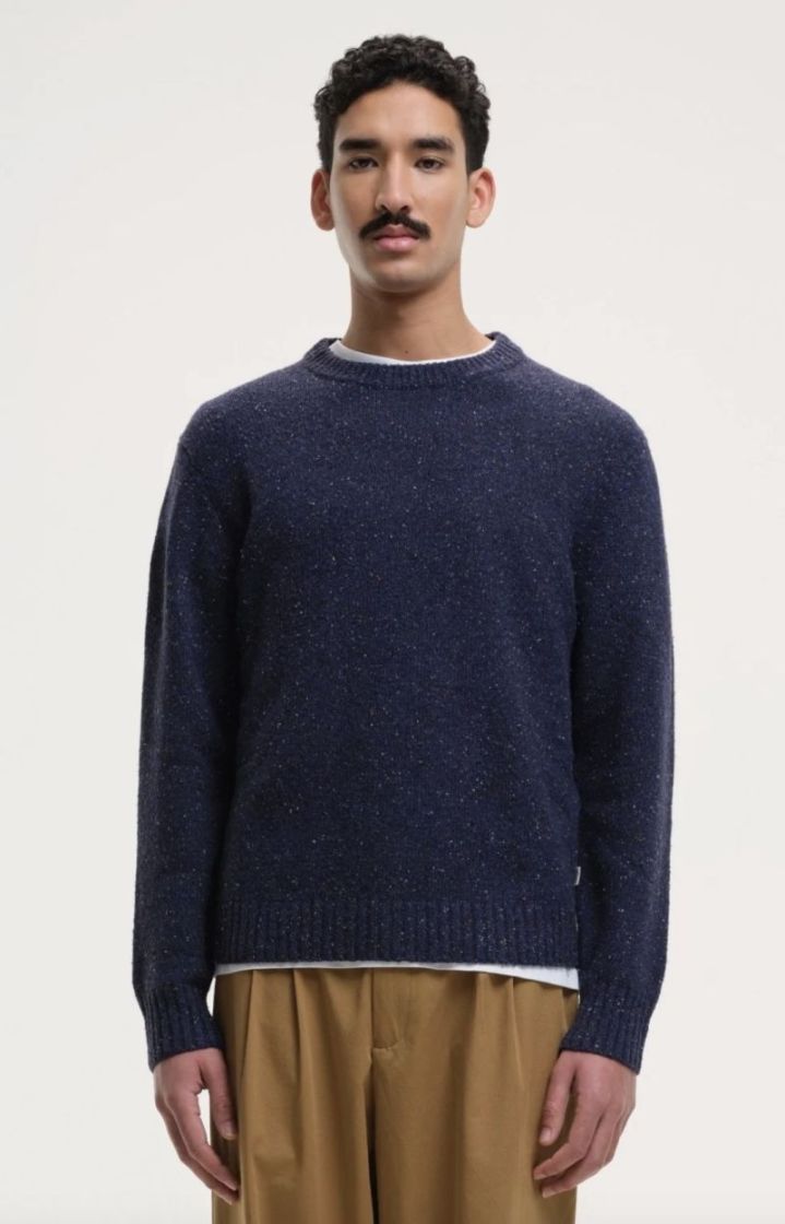 Starrynight speckled crew knit Navy