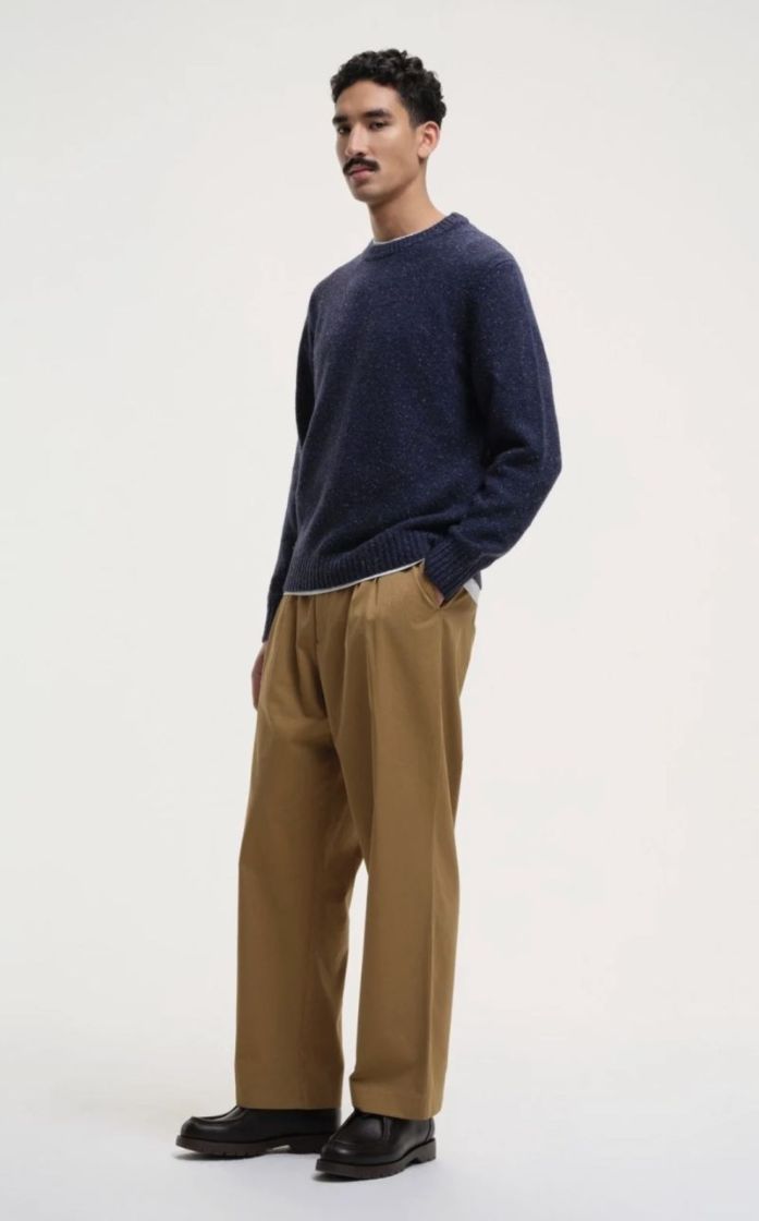 Starrynight speckled crew knit Navy