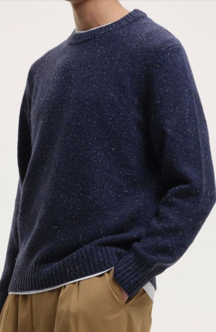 Starrynight speckled crew knit Navy
