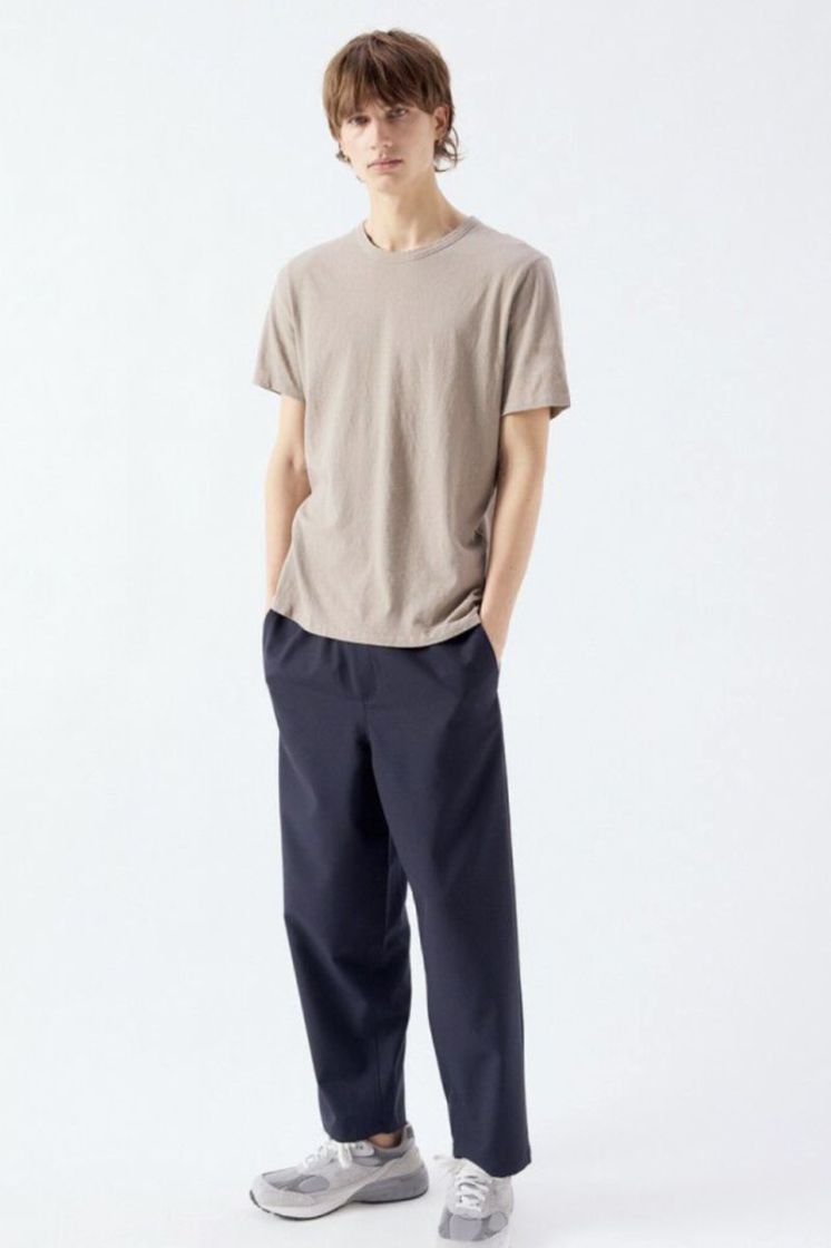 Pantalon large Navy