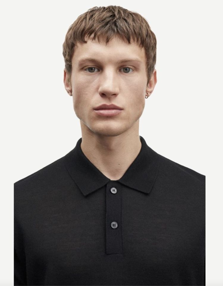 Sarowan knit polo 15477 Black