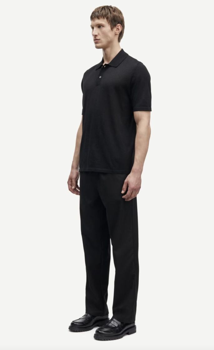 Sarowan knit polo 15477 Black
