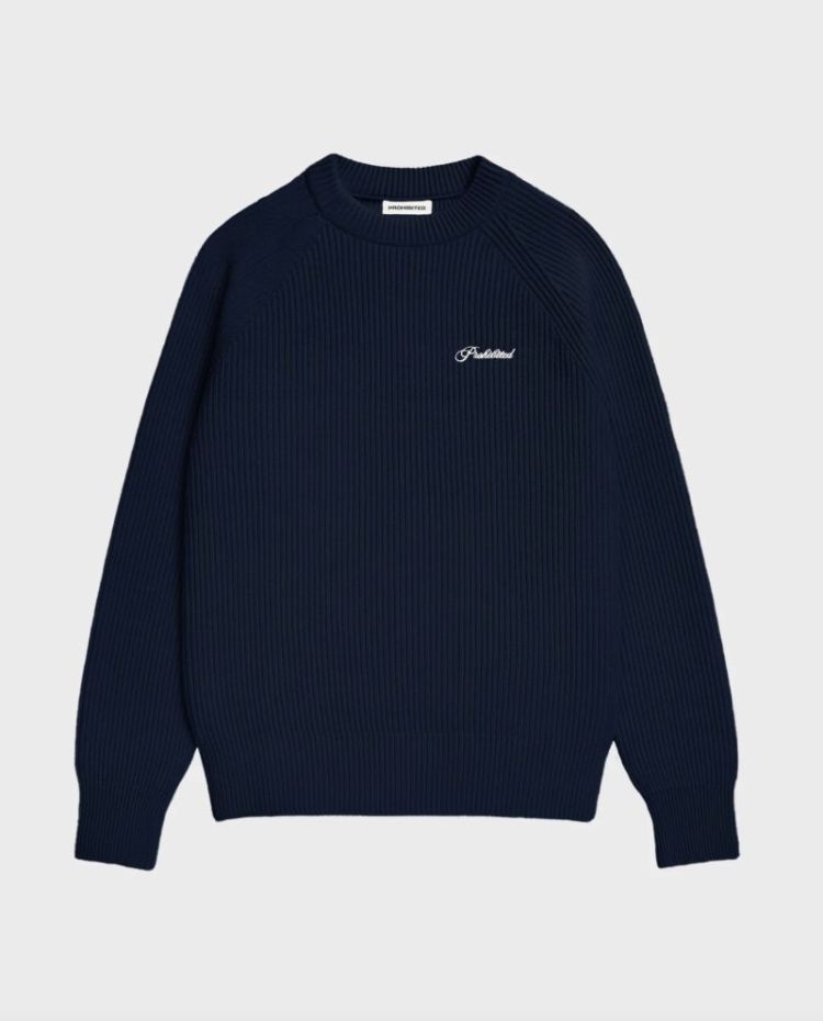 Campus Knit sweater Navy