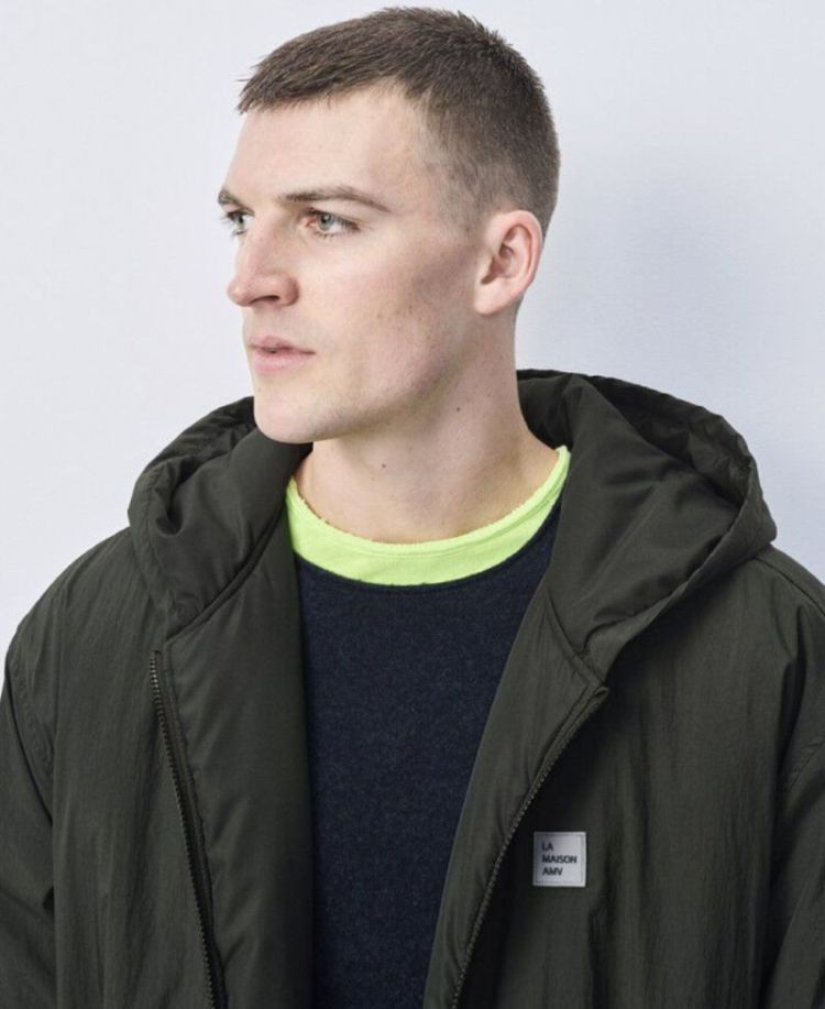 Parka mi longue ample  Carbon