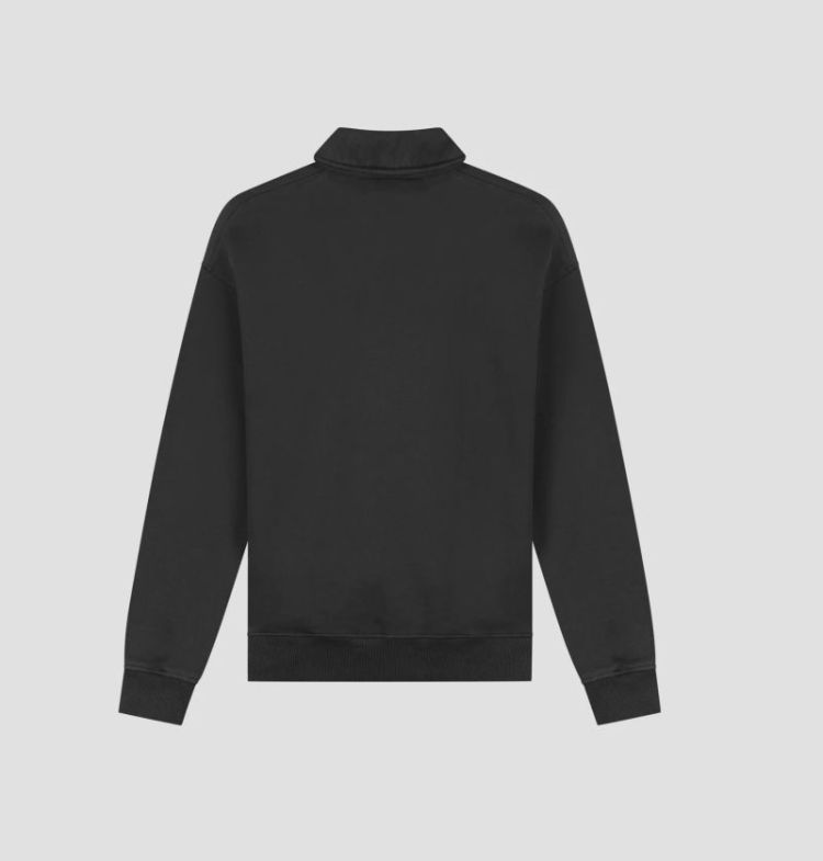 signature oversized polo black